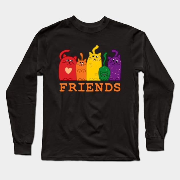 The cats and the friends Long Sleeve T-Shirt by Lita-CF